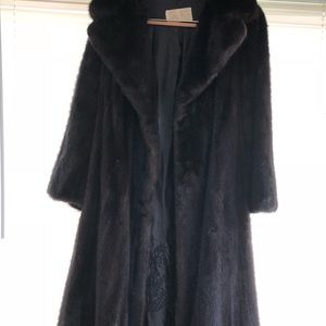 Mink coat black diamond